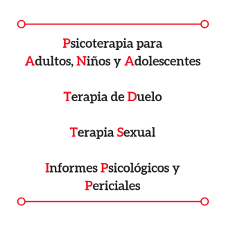 APM Psicologia y Periciales, Psicoterapia para adultos, niños y adolescentes, terapia de duelo, terapia sexual, informes psicológicos y periciales